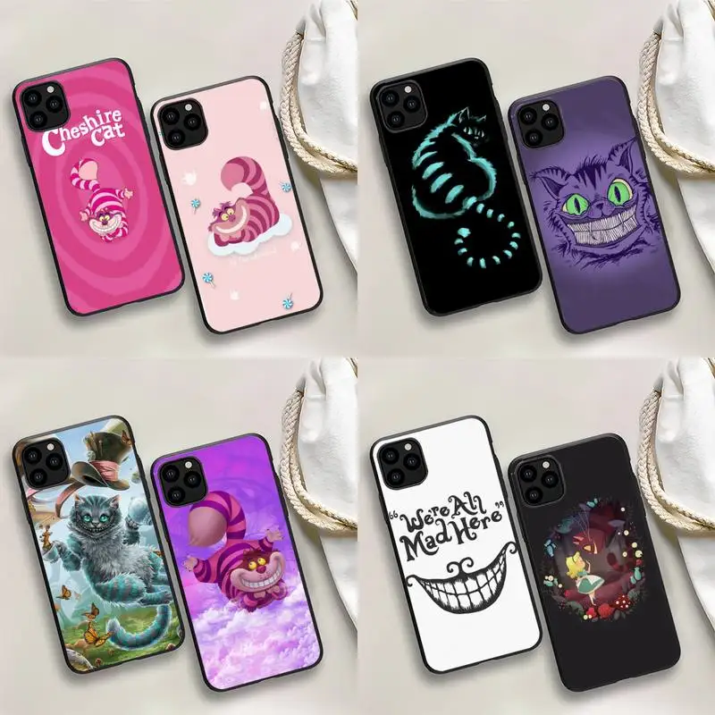 

Alice in Wonderland Chesire Cat Phone Case For iPhone 13 12 mini 11 Pro max 8 7 6S Plus X XS 5S SE 2020 XR Capa