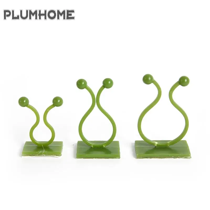 

10Pcs Plant Climbing Wall Clip Vine ClipInvisible Wall Vines Fixture Wall Sticky Hook Holder Plant Cages Plant Supports Clip