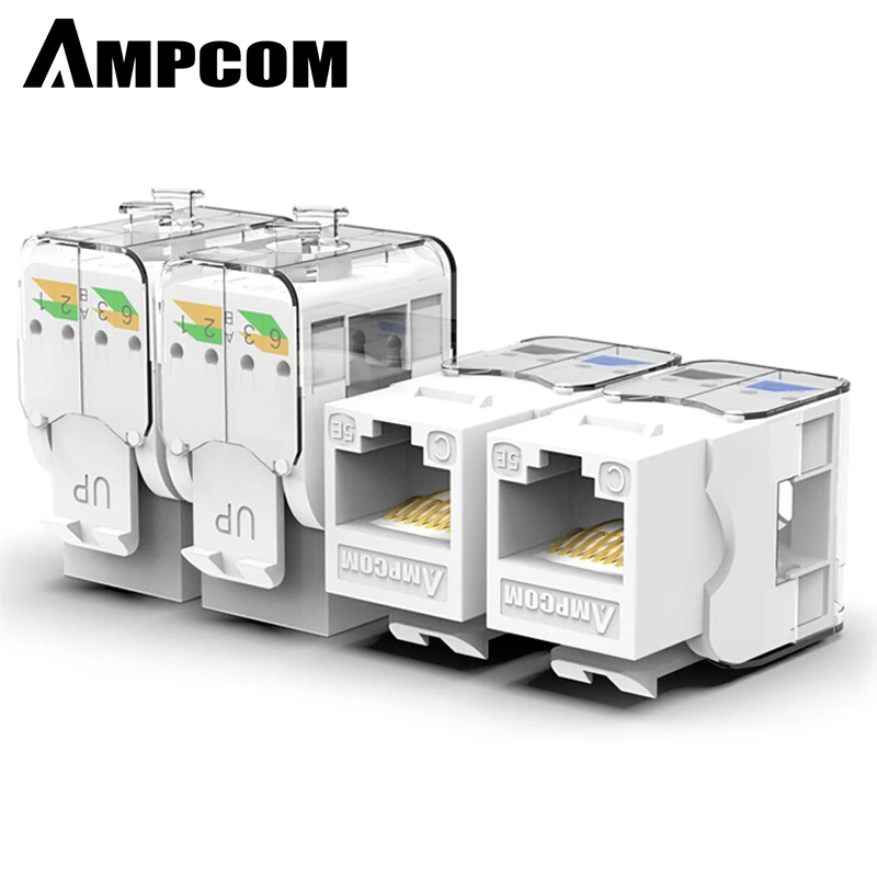 AMPCOM (UL Listed) 10 шт Keystone Jack CAT5e инструмент без RJ45 UTP пускового инструмента требуется