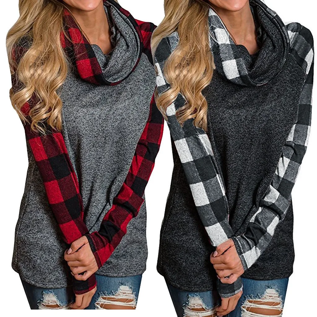 Женские свитера с высоким воротом 2019 осень зима размера плюс пуловер длинным