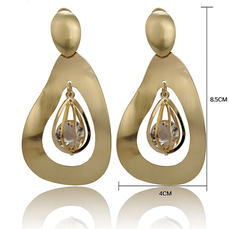 

Fani 2018 fashion drop earrings gold dangle earrings Rose Gold Color Drop Earrings brand drop earrings Women Wholesale customer