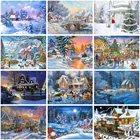 Набор для алмазной вышивки 5D Пейзаж, картина из мозаики сделай сам, домашнее украшение, рождественский подарок