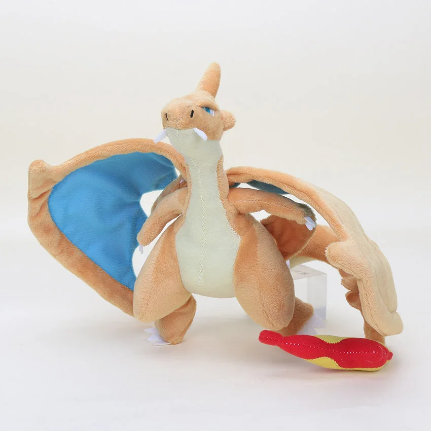 

2pcs/Lot 23-25cm Poke Doll Mega Charizard X Y Plush Toys Cute Soft Stuffed Cotton Animals