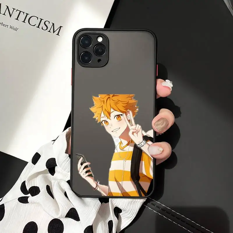 

Anime Haikyuu Love Volleyball Phone Case matte transparent For iphone 7 8 11 12 plus mini x xs xr pro max cover