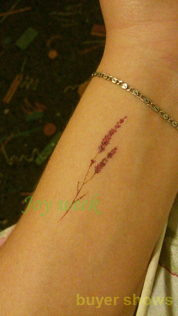 24 дизайна цветок Водонепроницаемый Временные татуировки стикер лотос лист