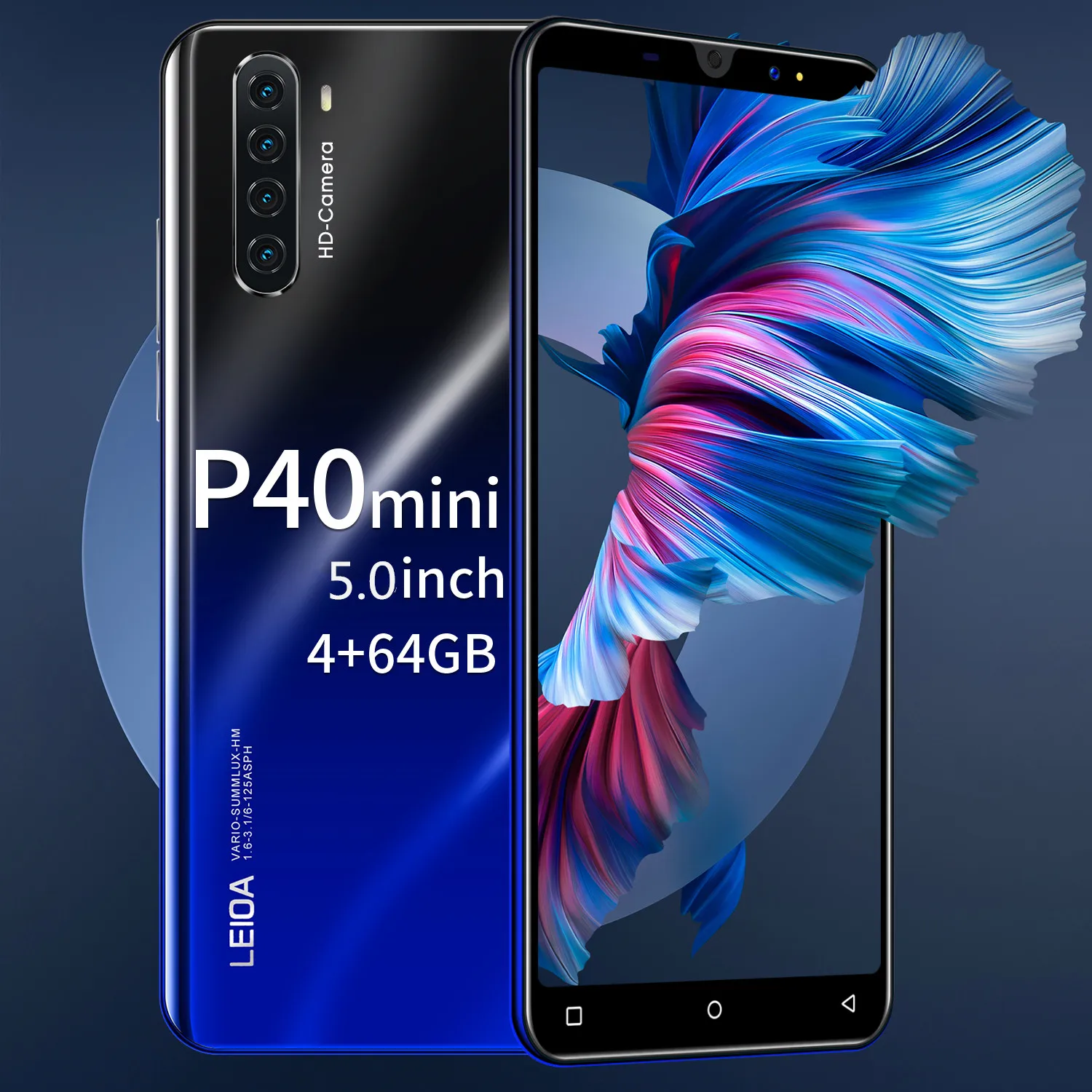 

Newest P40 Mini Smart 5 Inch HD Screen 4 64GB 8MP Front Camera Quad-core Strong High-performance Processor Phone