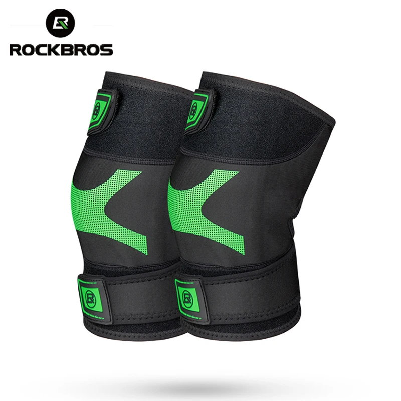 

ROCKBROS Sport Knee Protector Professional Breathable High-elastic Lycra Tennis Cycling Running Hook Pad Knee Brace Support