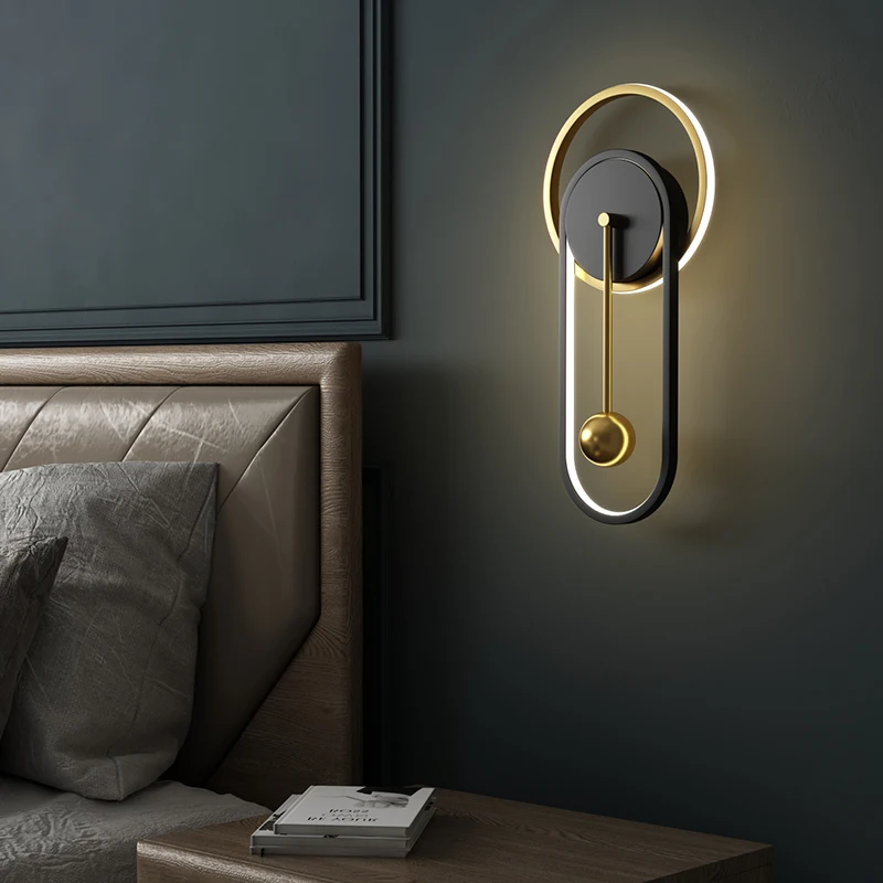 

Modern Minimalist Wall Lights Luxury Nordic Indoor Lighting Bedside Wall Lights Living Room Decoration Lampara Home Decor BC50BD