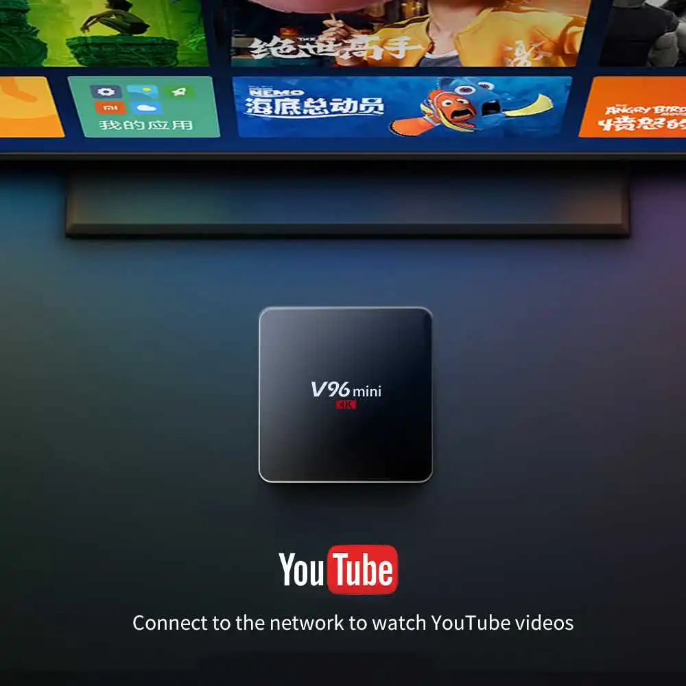 Vmade Android 7 1 OS оригинальный V96 мини медиаплеер H.265/HEVC Allwinner H3 поддерживает YouTube Bluetooth