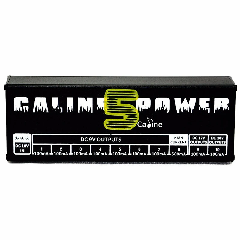 Caline Cp-05 Guitar Effect Pedal Power 10 Isolated Output 18V with Voltage Short Circuit / Overcurrent Protection | Спорт и