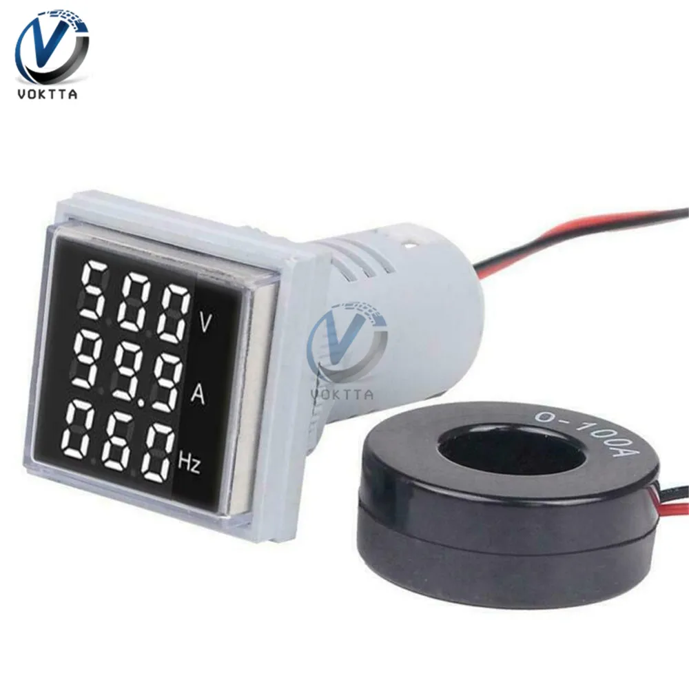 Цифровой вольтметр амперметр частотомер Voktta 3 in 1