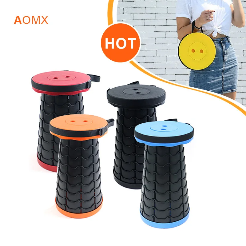 Satılık Açık Teleskopik Tabure Katlanır Sandalye Taşınabilir Sağlam Dayanıklı Sandalye Yerçekimi Katlanabilir Sandalye Kamp Taburesi Balıkçılık Sandalye