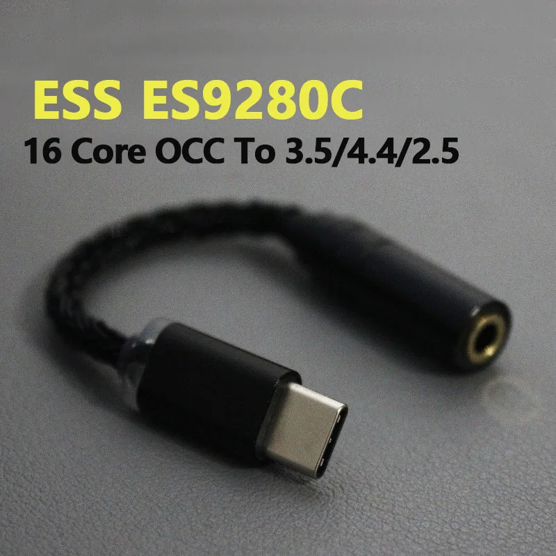 Es9280c pro dac USB Type C наушники DAC Amp 600ohm адаптивный Hi-Fi усилитель Aux Audio Jack DSD 64/128 родной