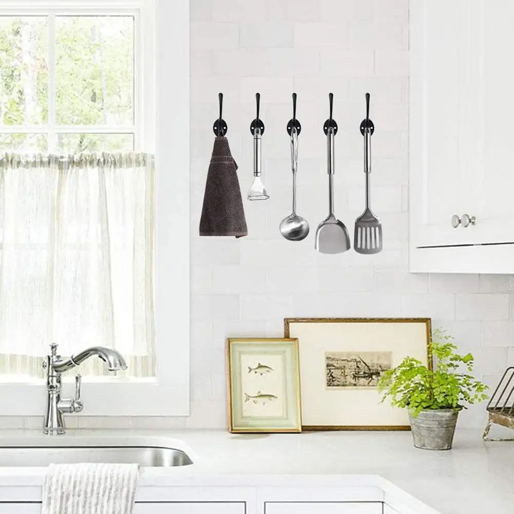 

4pcs Clothes Hanger Hook Home Storage Hanger Wall Hooks for Key Hat Bag Bathroom Towel Hook Kitchen Bedroom Wall Door Hook Rack