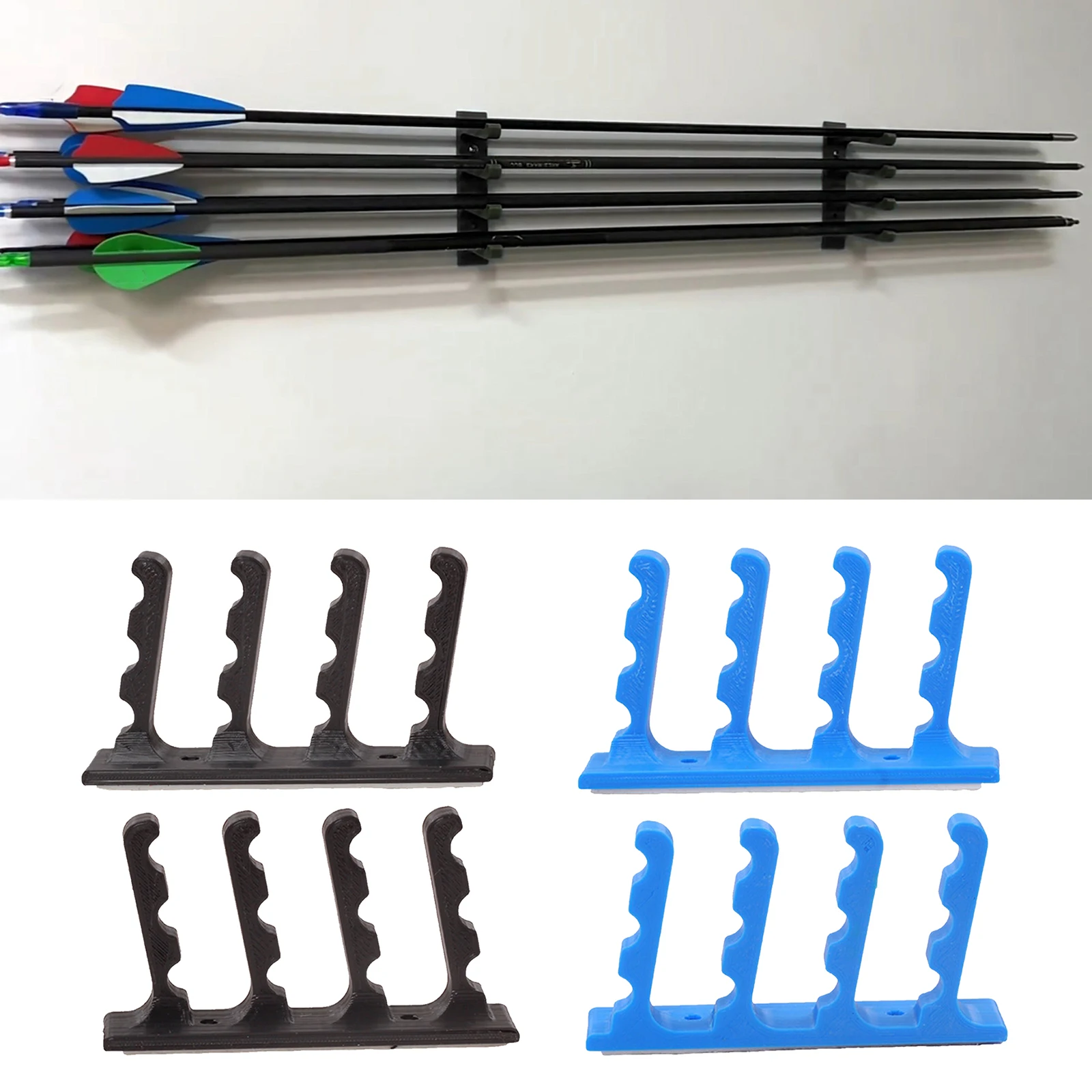 

Plastic Wall Mount Bow Arrow Display Rack Storage Organizer Racks Keys Stands