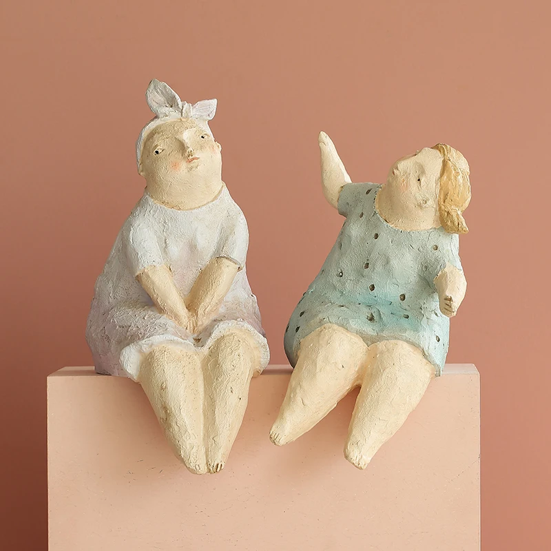 

Abstract Resin Figurine Nordic Cute Creative Gift Handmade Simple Figurine Home Accessories Dekoration Home Decoration DF50BJ