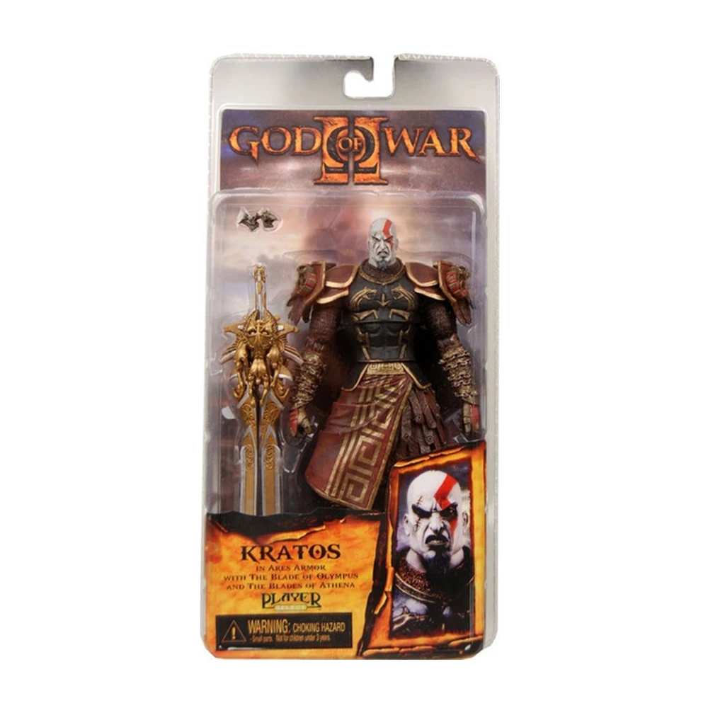 Фигурка NECA God War Kratos из золотого флиса с головой Медузы ПВХ экшн фигурка