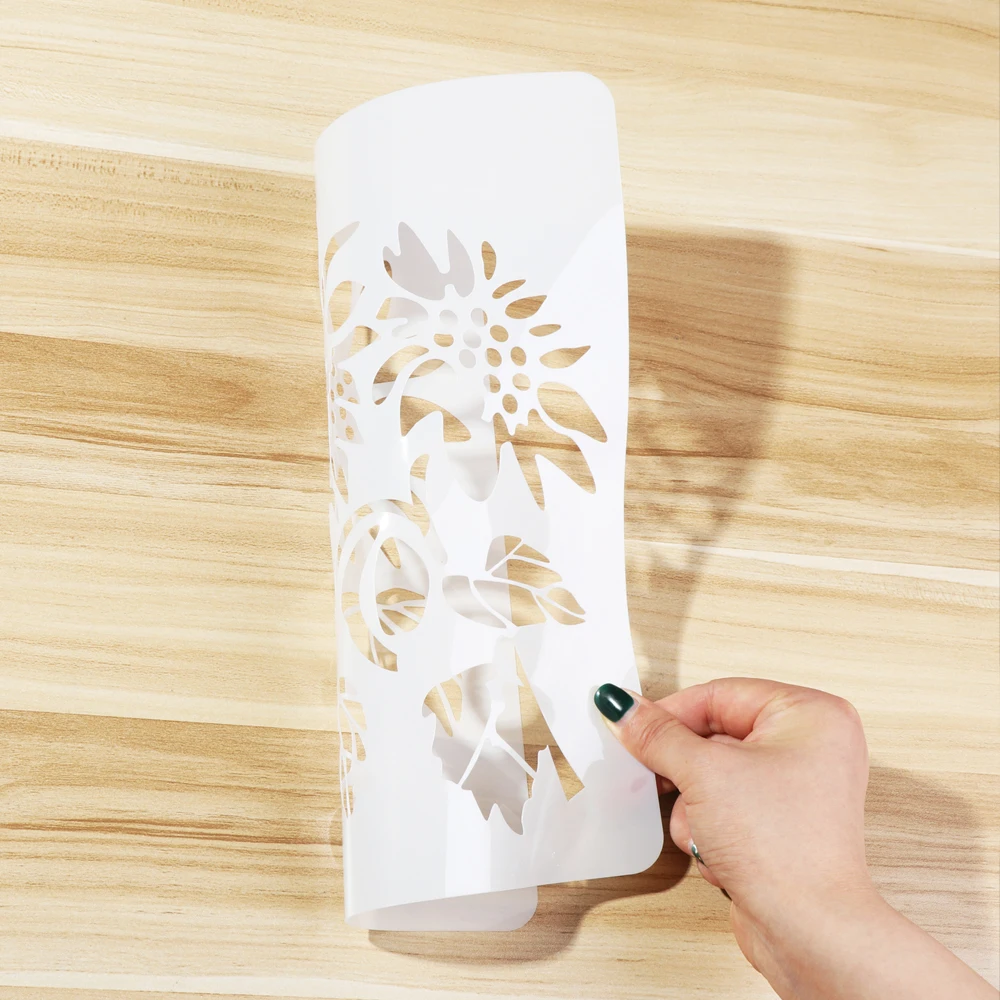 11 шт./компл. Подсолнухи DIY слойные трафареты картина фотообои декоративный шаблон