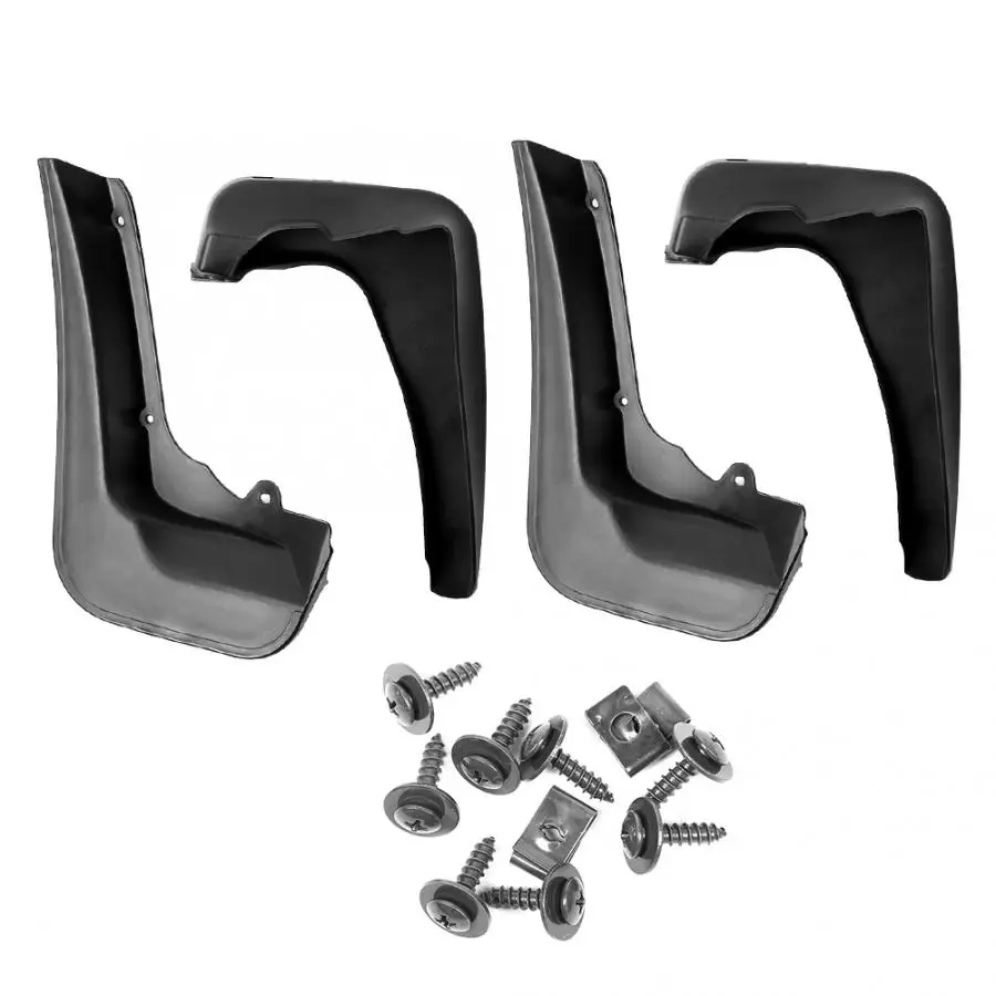 4 шт. черный спереди и сзади автомобиля Брызговики крыло брызговиков подходит для