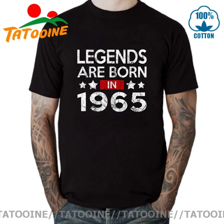 Винтажная футболка с надписью Tatooine Legends are Born 1965 года в стиле ретро Legendary модель на
