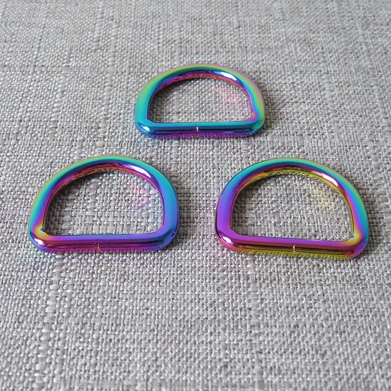

20Pcs 25mm 1'' Webbing Heavy Metal Buckle D Ring DIY Handbag Straps Bag Dog Collar Harness Belt Clasp Leather Craft Accessories