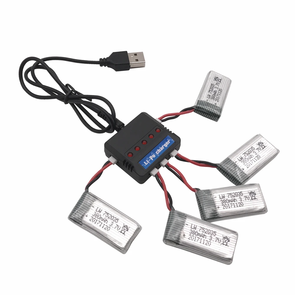 Новая версия зарядное устройство 5 в 1 3 7 В Lipo USB для Syma X5C X5SW X5HW X5UW RC Quadcopter запасные