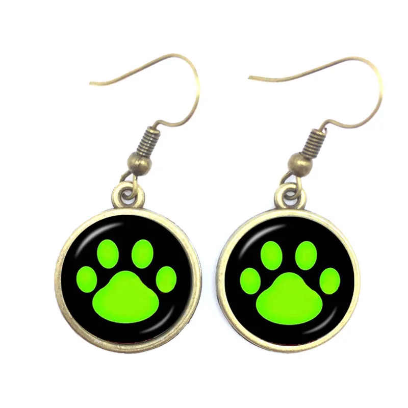 2020 насекомое Божья коровка висячие серьги милые божья стекло кабошон ручной