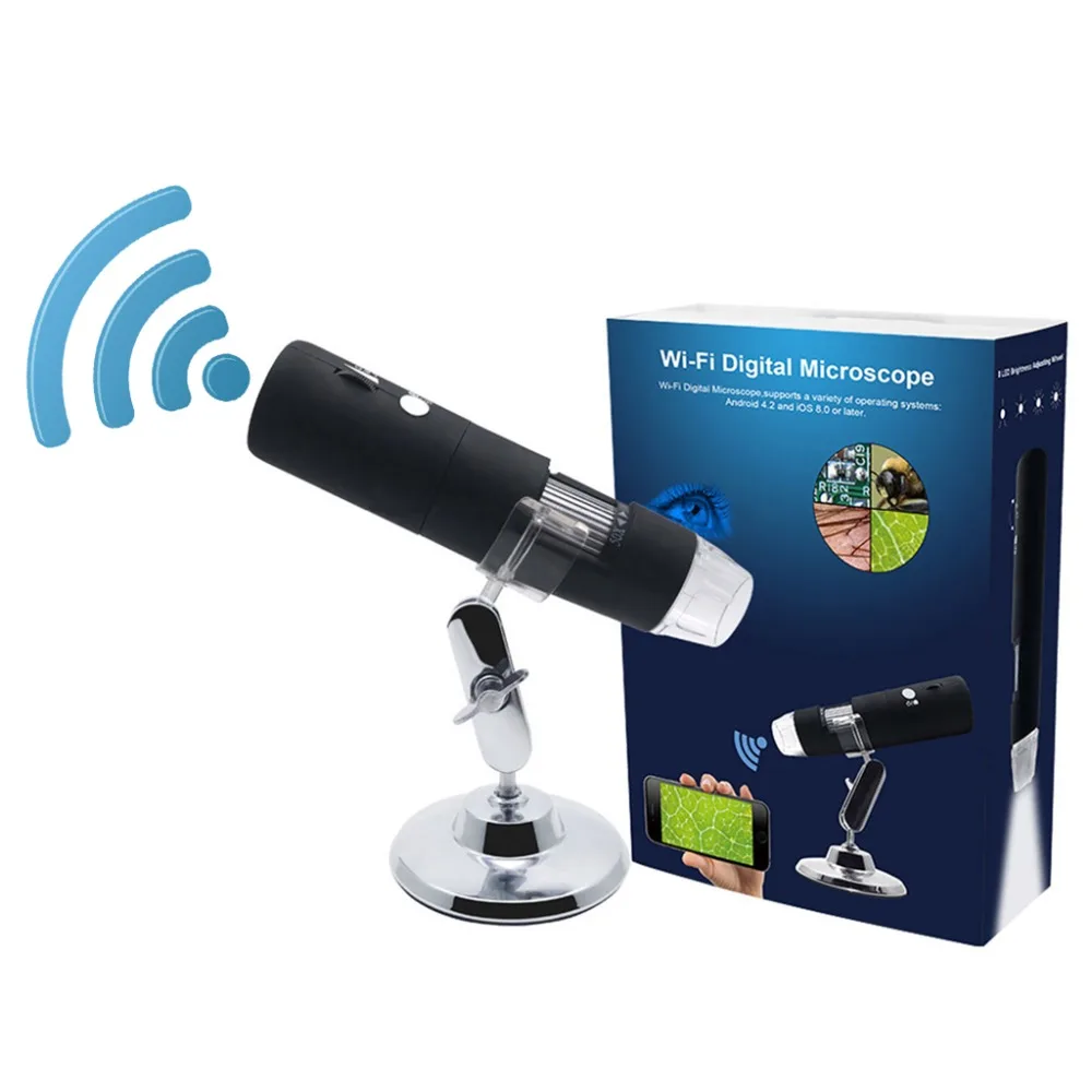 

1080P 1000X WIFI Digital Microscope Magnifier Camera 8 LED Light USB Microscope Electronic Magnifier Endoscope Camera