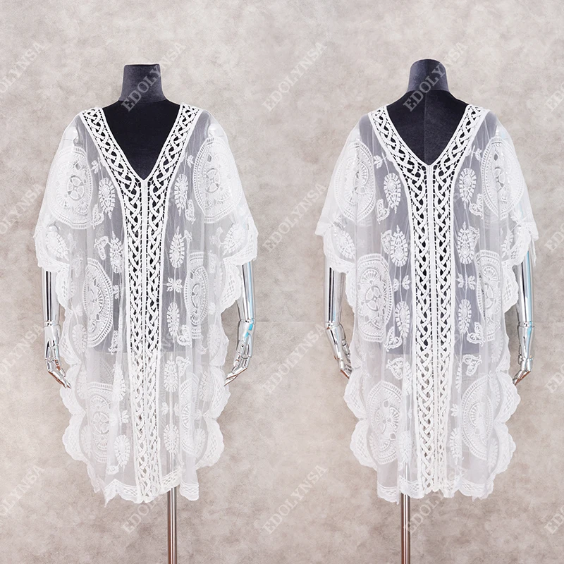 2021 кружевное пляжное парео пляжная одежда купальный костюм накидка туники для
