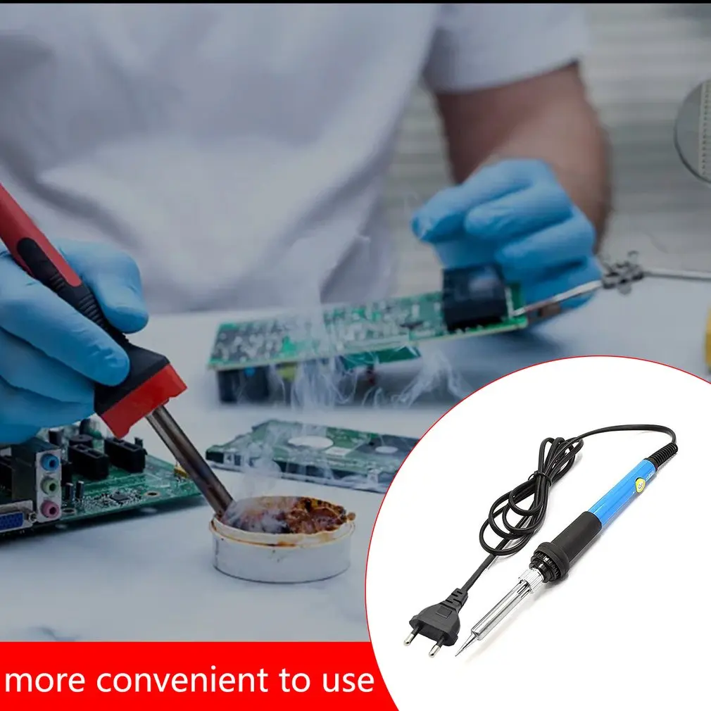 

HOT 110V 220V 60W US/EU/UK Plug Electric Soldering iron 908 Adjustable Temperature Solder iron With quality soldering Iron stand