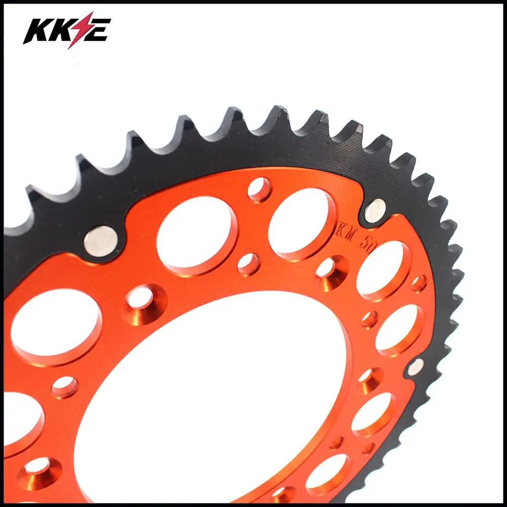 Голубая/оранжевая алюминиевая цепная Звездочка KKE 44T для EXC EX F SX 125 250 350 450 520 1998