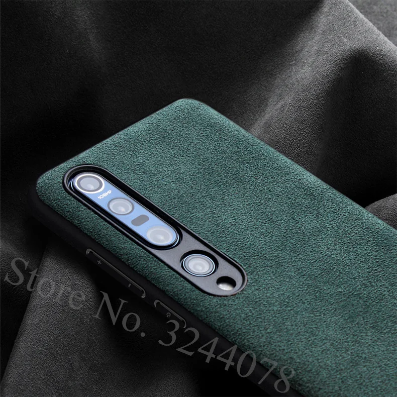 italian suede like fabrics leather back cover for xiaomi mi 10 10 pro 9 8 6 cases luxury phone housing shell case for mi10 pro free global shipping