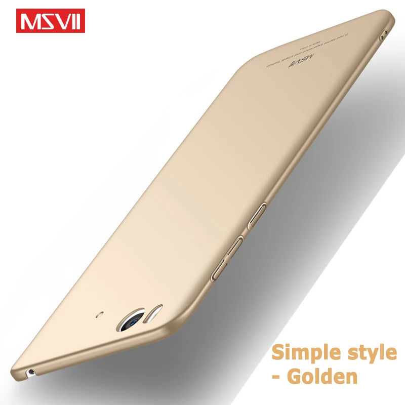 Simple gold Mi 5S mi 5 s Чехол MSVII матовый чехол для Xiaomi mi A1 5X чехол Xio mi a1 Global Жесткий Чехол для Xiaomi mi 5 mi A1 mi 5x mi 5S чехол s - Цвет: Simple gold