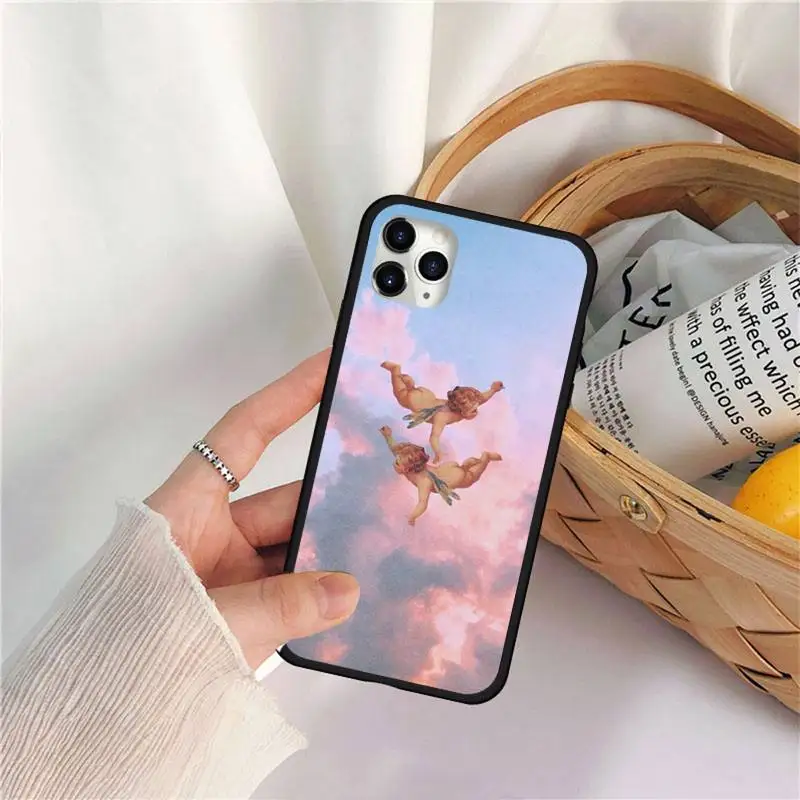 

Angels Aesthetic Aesthetics Rubber Phone Case for iPhone 11 12 pro MINI XS MAX 8 7 6 6S Plus X 5S SE 2020 XR