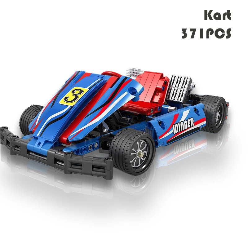 

Конструктор детский «гоночный автомобиль», 371 блоков, 1:8