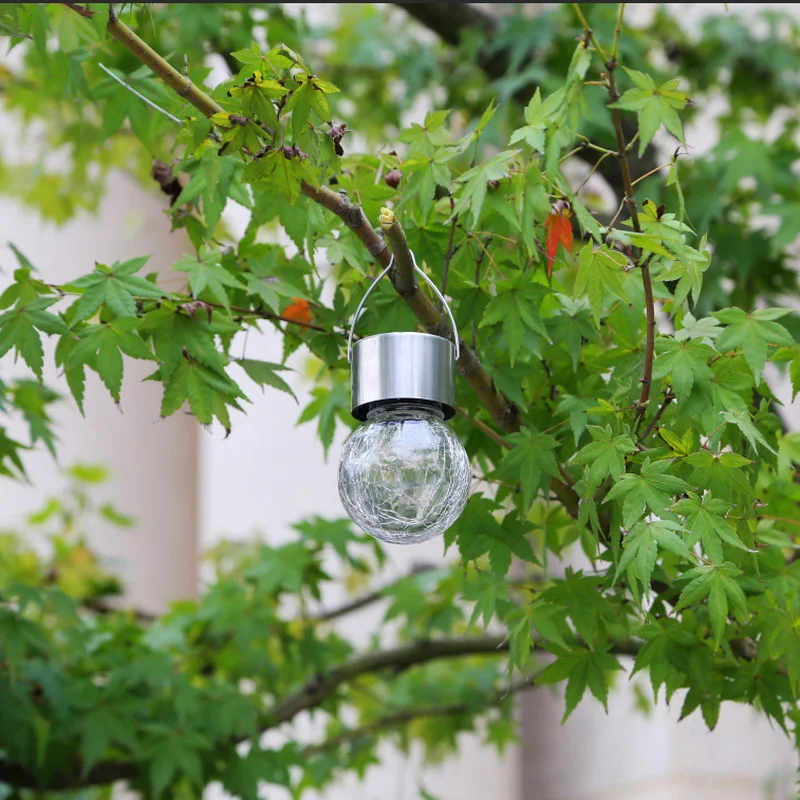 Солнечный СВЕТОДИОДНЫЙ светильник наружная Подвесная лампа трещины Мозаика из