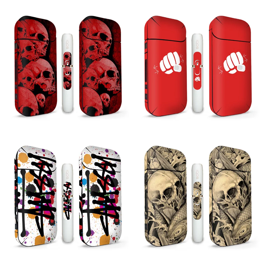 2 шт./лот крутой дизайн для IQOS чехол электронной сигареты универсальная наклейка 4