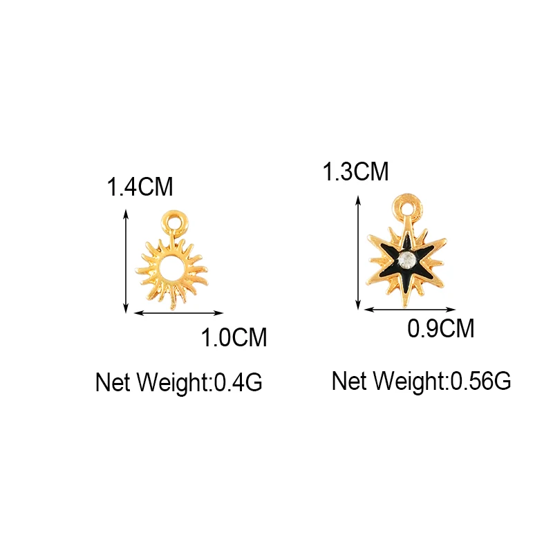 

10Pcs/lot Mix Sun Flower Rhinestone Charms Pendant For Jewelry Making DIY Finding Accessories Earring Necklace Handmade Crafts