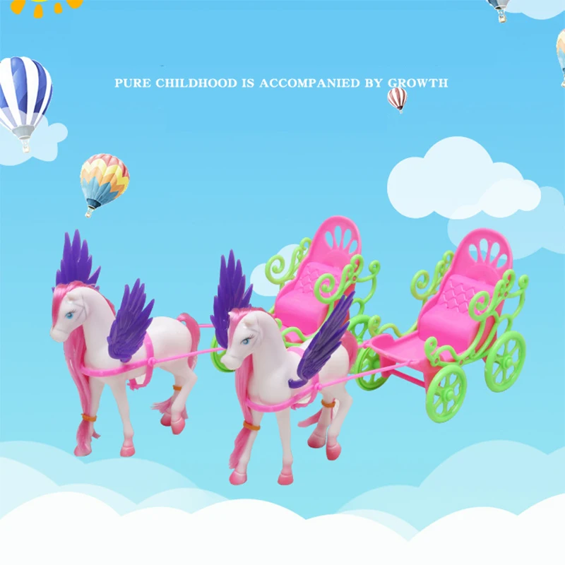 Кукольный домик для девочек игрушка Pegasus игрушечная Карета аксессуары кукол