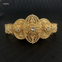classic caucasus waist belts european women dress chain belts wedding jewelry gold silver color moroccan caftan belt metal