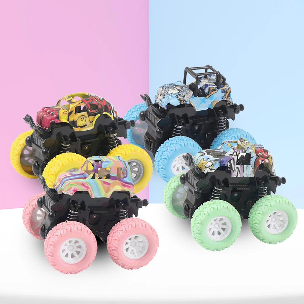 

Игрушечный автомобиль развивающая инерционная динамическая трюковая игрушка четырехколесный привод автомобиль внедорожник четырехколес...