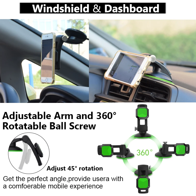 Car Magnetic Suction Cup Phone Holder For iPhone 11 Pro Nano Holder Windshield Dashboard Adjustable Sliding Magnetic Phone Stand
