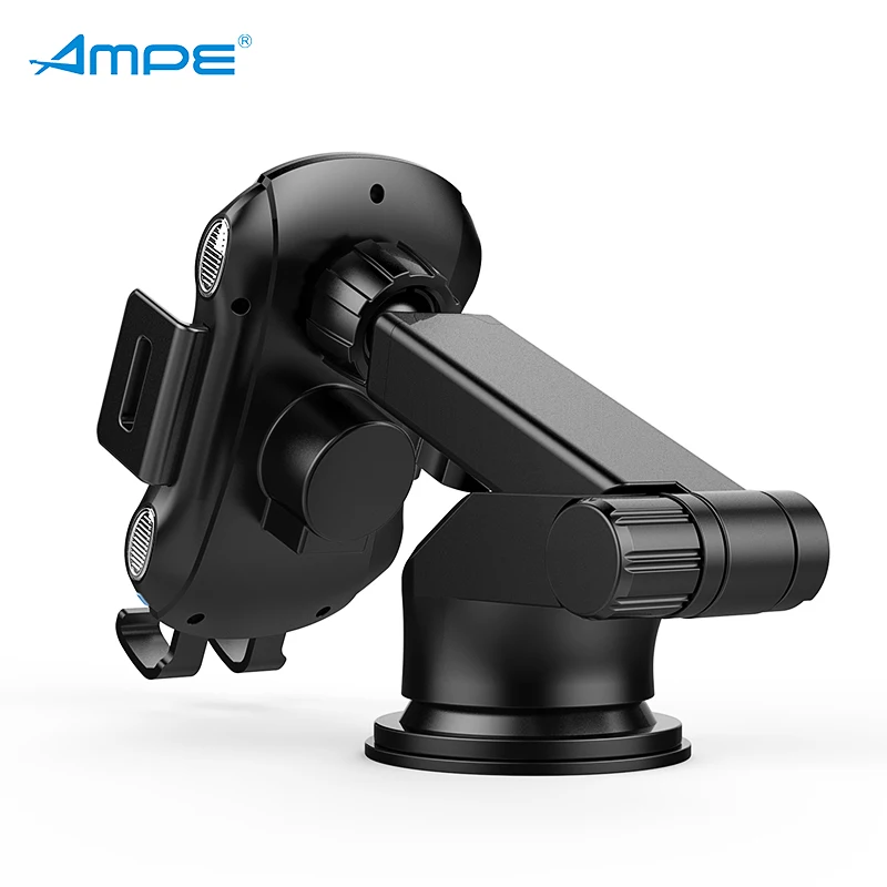 

Ampe Mobile Phone USB Car Charger Holder Stand Car QI Wireless Fast Charger For iPhone X XR XS Plus For Apple iPhone 8 Plus