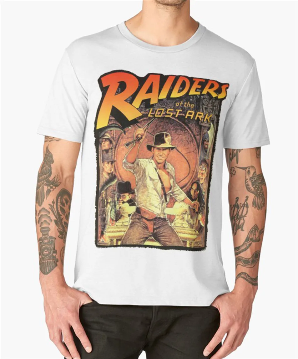 Raiders Of The Lost Ark футболка Индиана Джонс Премиум хлопковая Футболка мужская женская