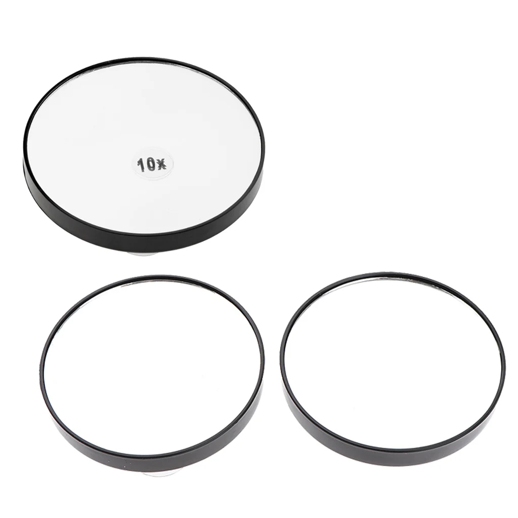 5X & 10x Magnifying Mirrors Set with Suction Cups - Compact & Travel Size - Set Of 3 Pieces(2pcs 5x + 1pcs 10x) images - 6