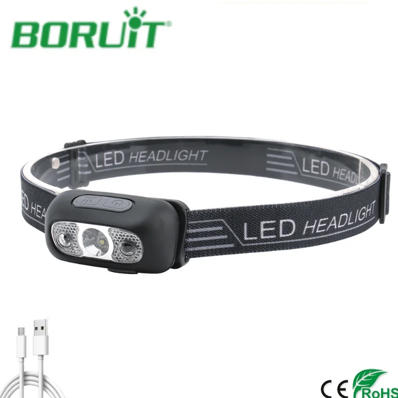 BORUiT портативный миниатюсветильник ный фонарик с ИК-датчиком для рыбалки