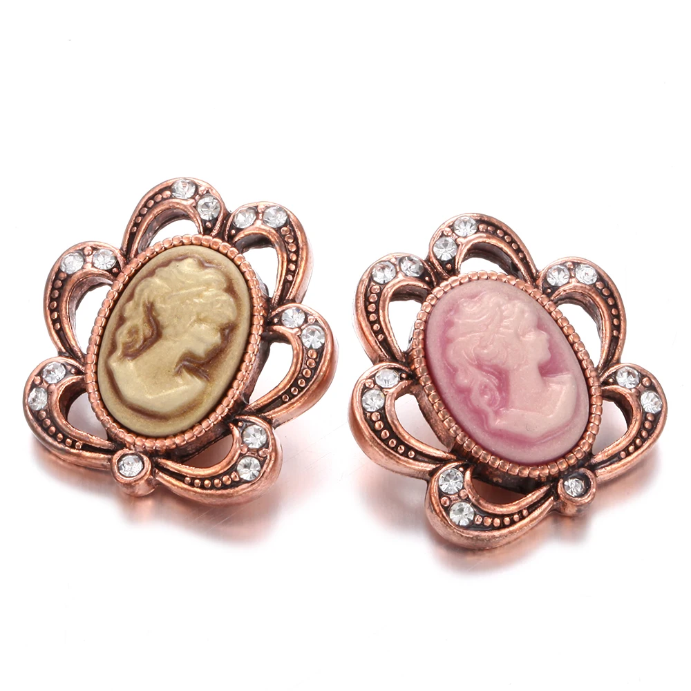 6 шт./лот новые кнопки из розового золота ювелирные изделия кристаллы со стразами