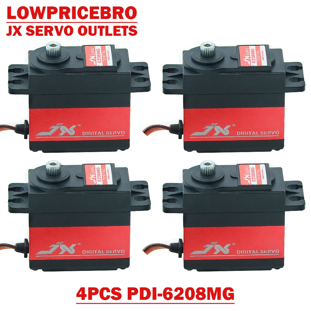 Высокоскоростной металлический сервопривод JX PDI 6208MG 8 кг 0 07 сек для