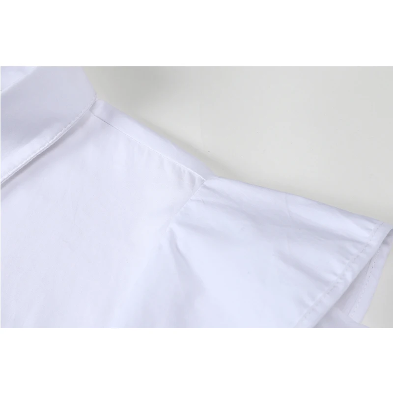 

White Blouses+Black PU Faxu Leather Vest Dress Women's Outfits 2021 Summer Streetwear E-Girl Aesthetic Rok 2 Pieces Sets Ladies