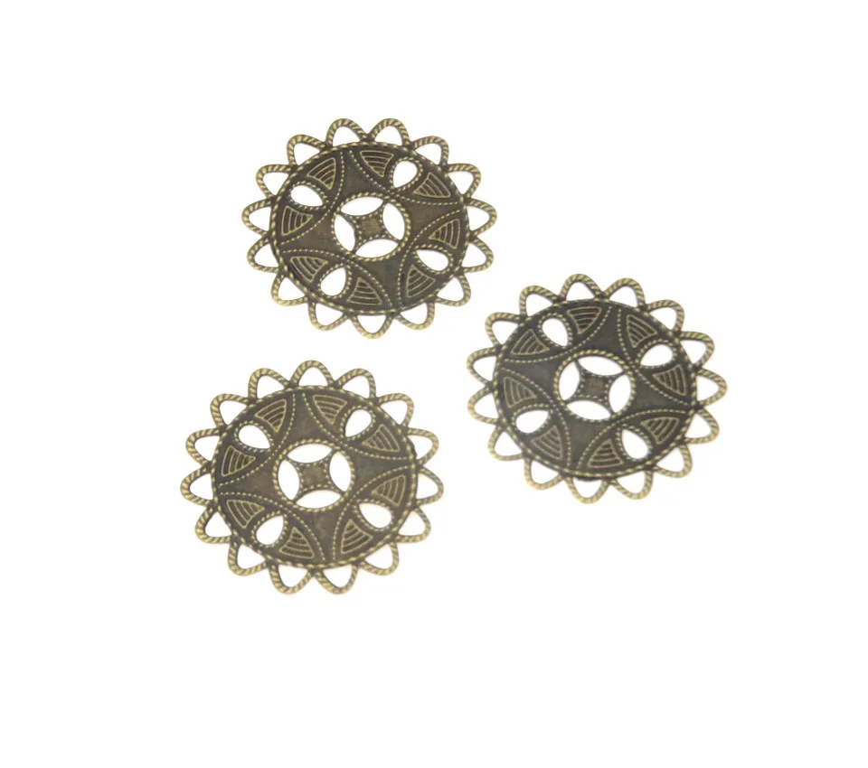 Бесплатная доставка 10 шт с бронзовой филигранью под старину обертывания